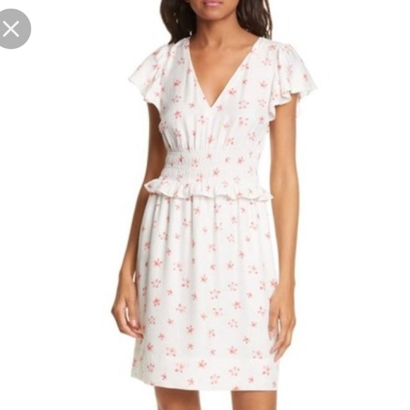 Rebecca Taylor $395 Maui flower smocked dress size medium - Picture 2 of 5